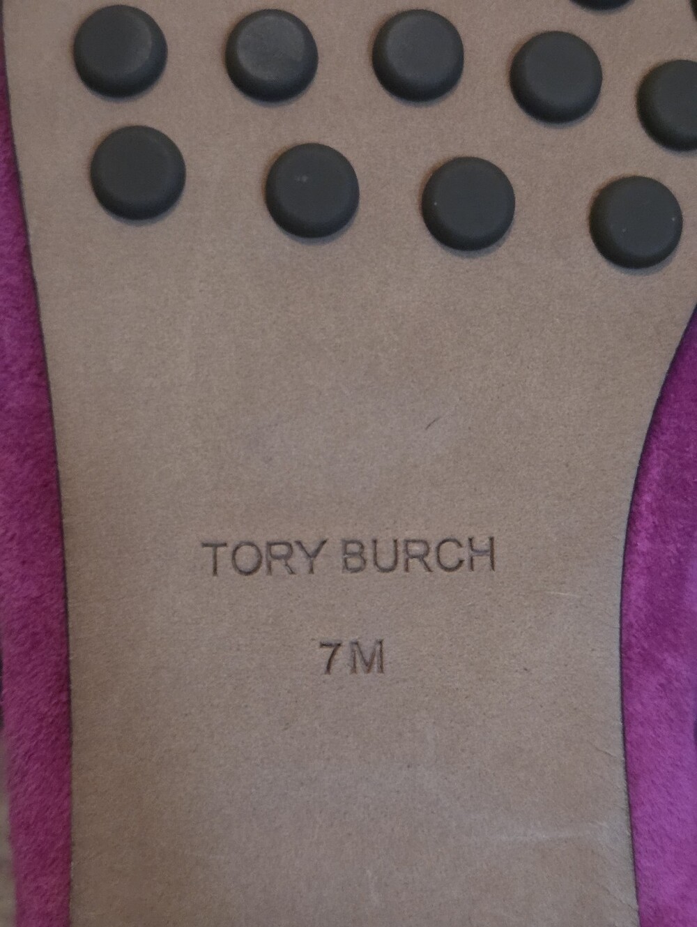 NEW TORY BURCH SIZE 7 FUSCHIA BALLET LOAFER - Picture 4 of 6